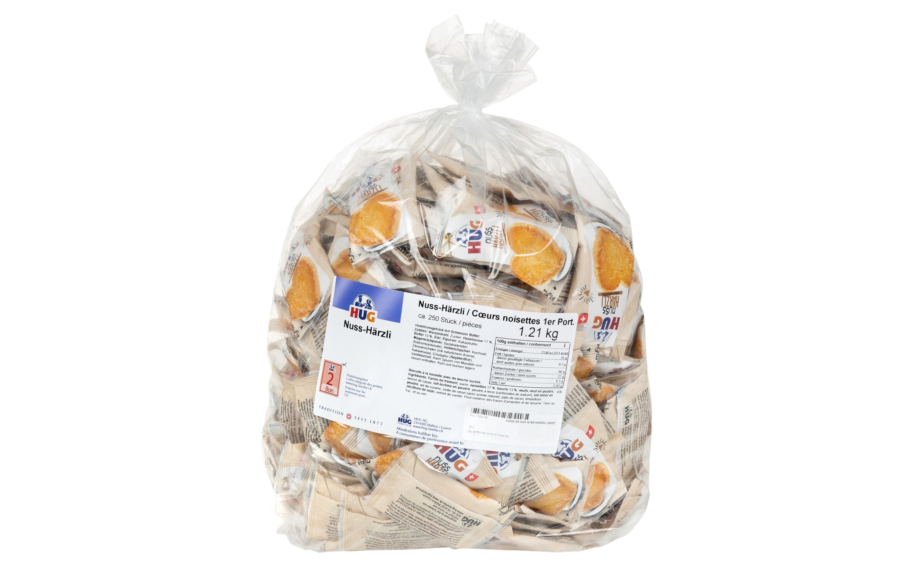HUG Guetzli Nuss-Härzli 250 Stück HUG Guetzli Nuss-Härzli 250 Stück