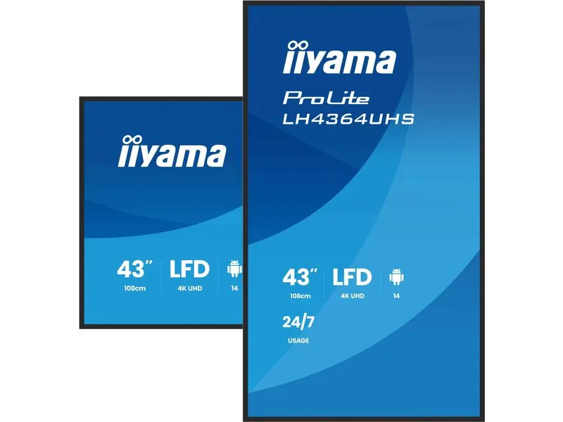 iiyama Public Display ProLite LH4364UHS-B1AG 43 iiyama Public Display ProLite LH4364UHS-B1AG 43