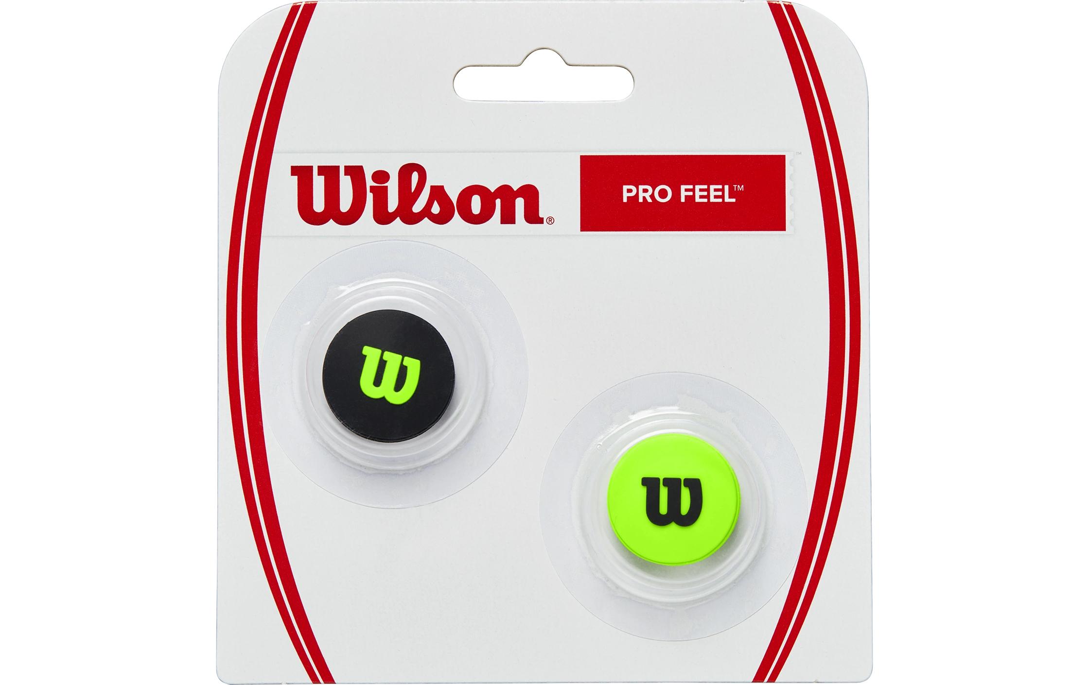 Wilson Dämpfer Pro Feel Blade 2er-Pack, Grün/Schwarz