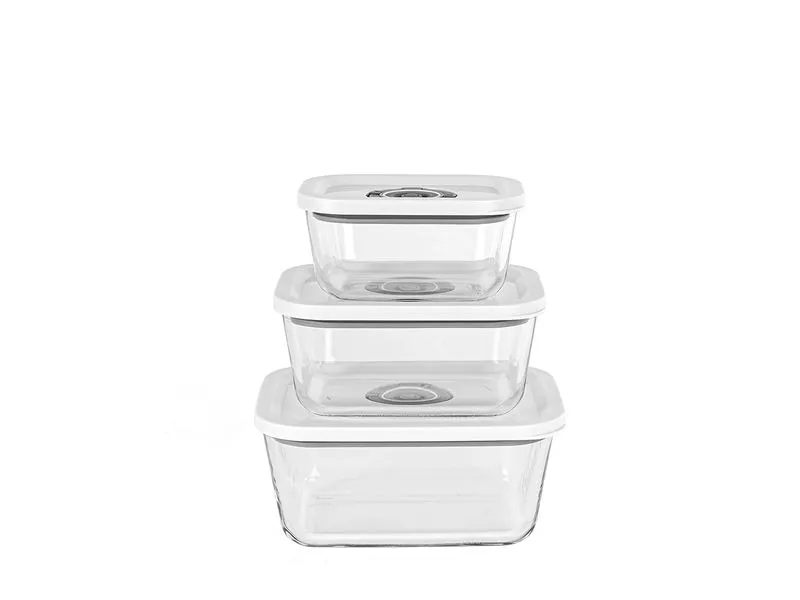 Rommelsbacher Vakuumier-Behälter VCG 1 350 ml 670 ml 1100 ml Rommelsbacher Vakuumier-Behälter VCG 1 350 ml 670 ml 1100 ml