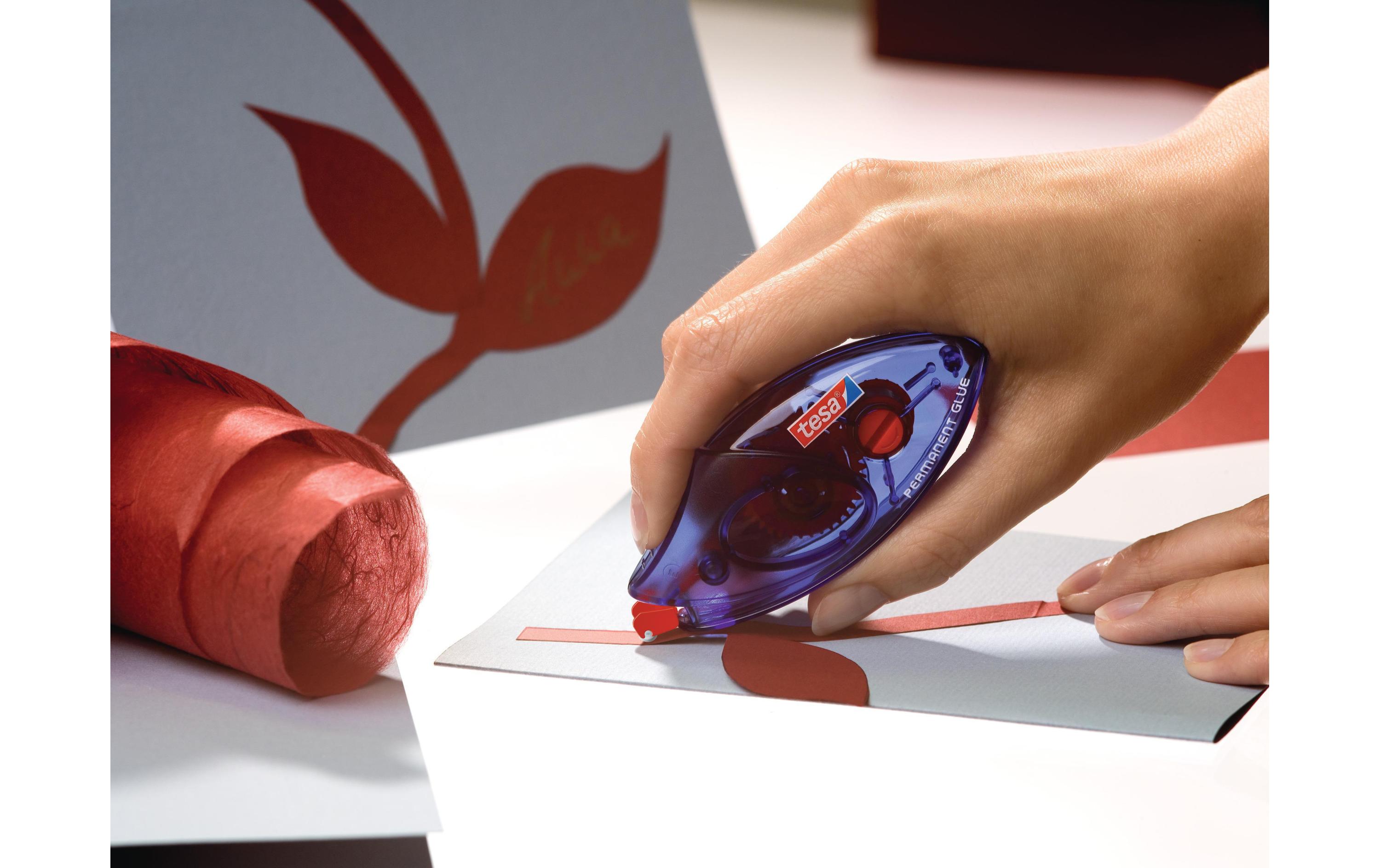 tesa Kleberoller ecoLogo Permanent 1 Stück, Transparent