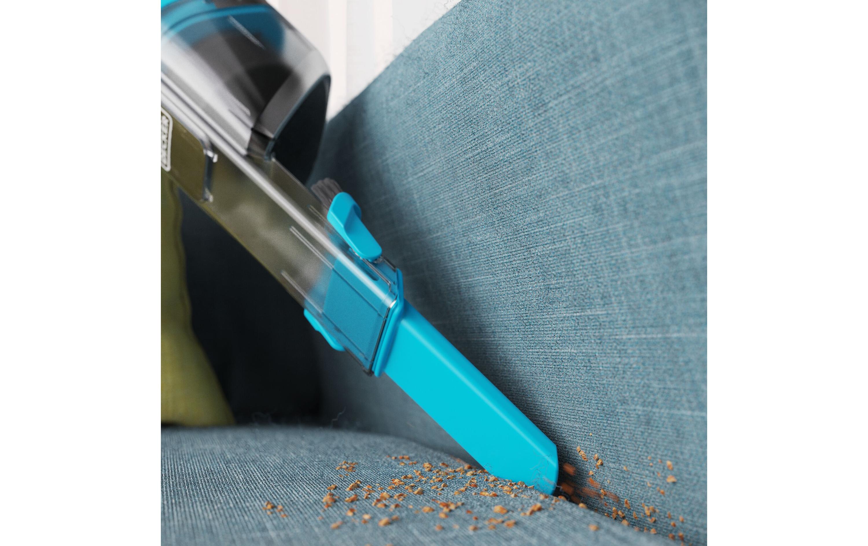 BLACK+DECKER Akku-Handsauger NVD215J-QW Hellblau/Schwarz