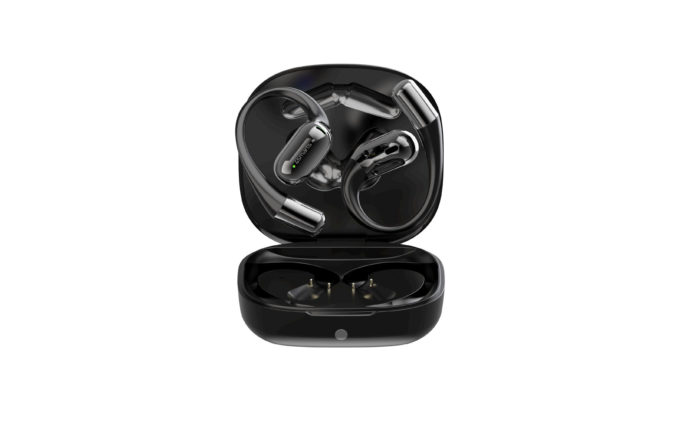 4smarts Open-Ear Bluetooth Kopfhörer SkyBuds AI Screen, Schwarz 4smarts Open-Ear Bluetooth Kopfhörer SkyBuds AI Screen, Schwarz