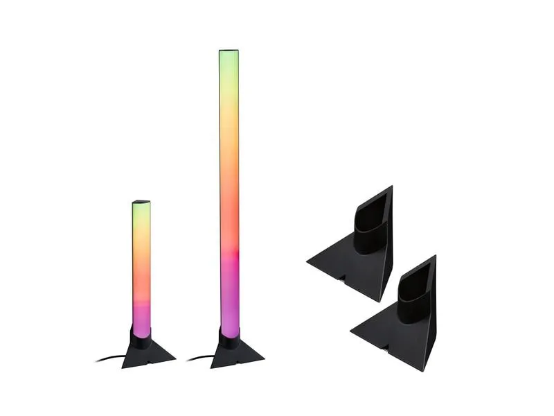 Paulmann EntertainLED Standfuss, 132 x 67 mm, Schwarz, 2 Stück