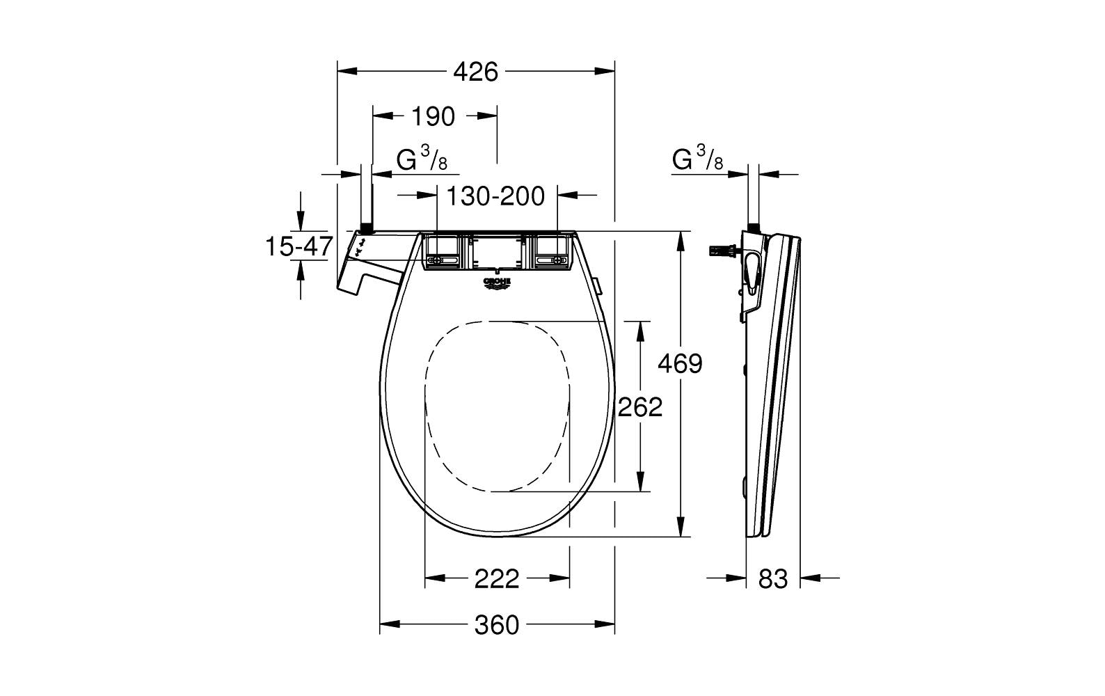 GROHE Dusch-WC Aufsatz GROHE Dusch-WC Aufsatz