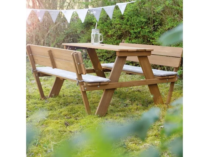 roba Kindersitzgruppe mit Lehne Teak roba Kindersitzgruppe mit Lehne Teak