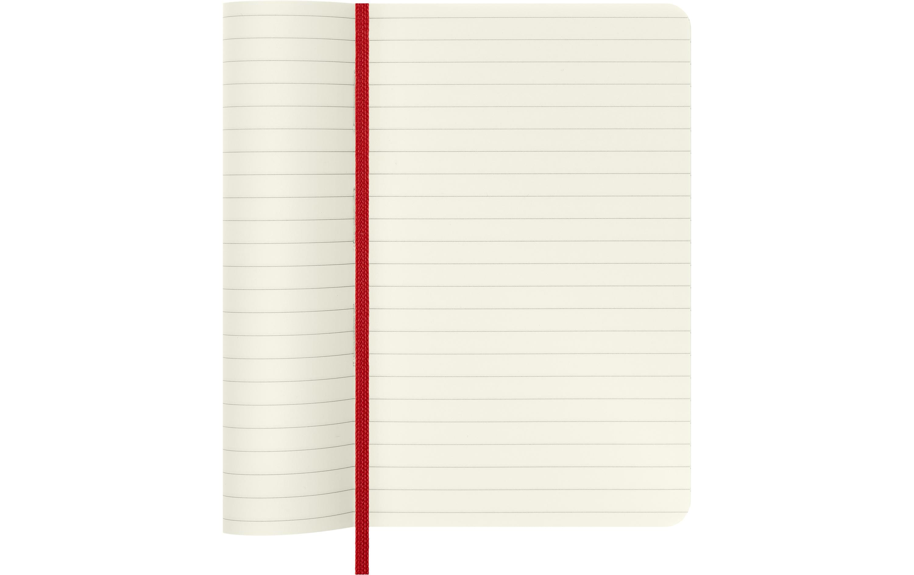 Moleskine Notizbuch Classic A6, Liniert, Softcover Scharlachrot