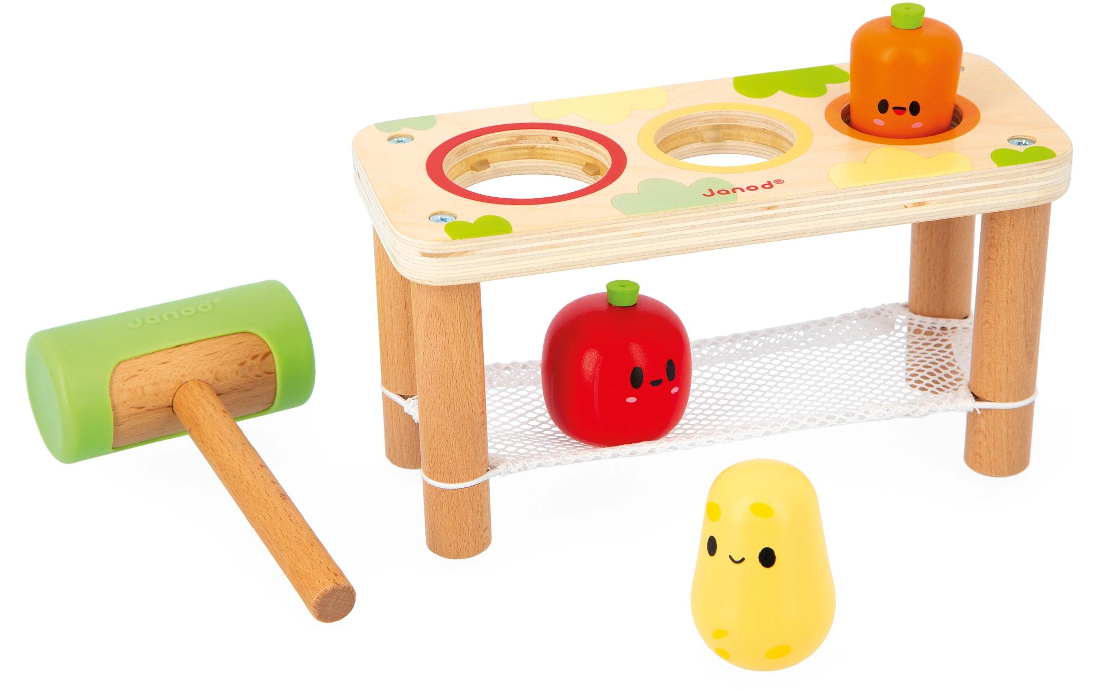 Janod Beschäftigungsspielzeug Gemüse Hammerspiel