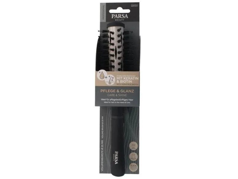 Parsa Beauty Keratin Care and Shine Rundföhnbürste Schwarz