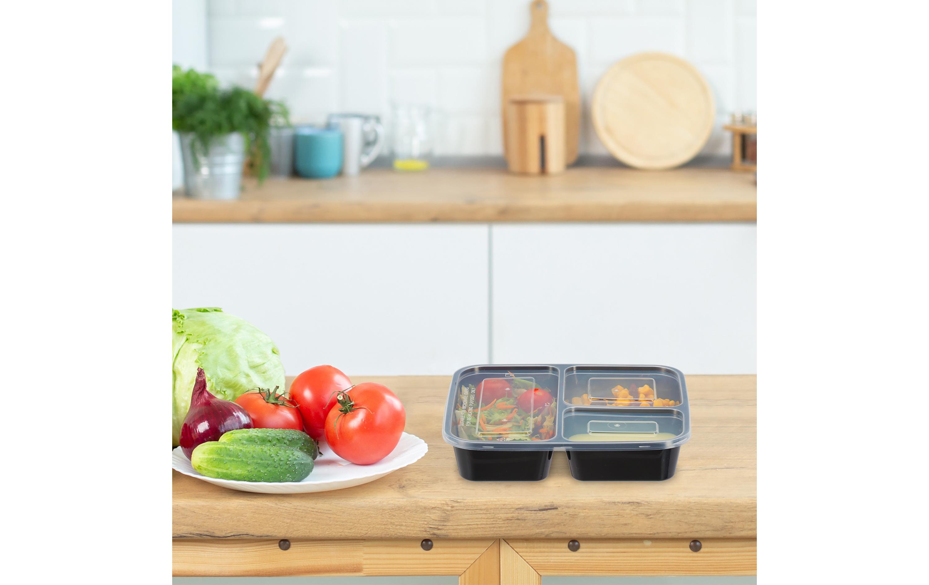 relaxdays Menübox 3-fach 10 Stück