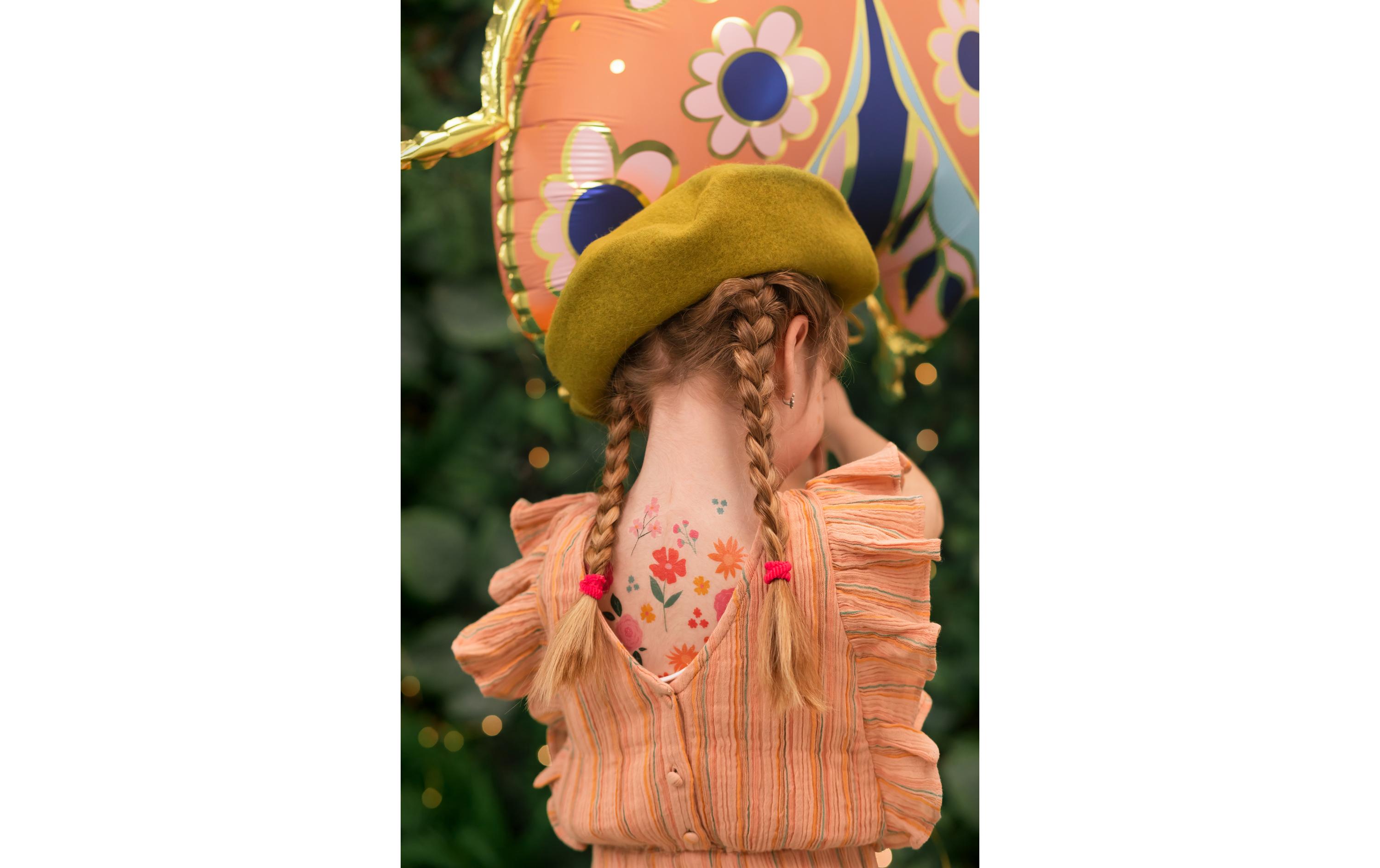 Partydeco Tattoo Set Blumen