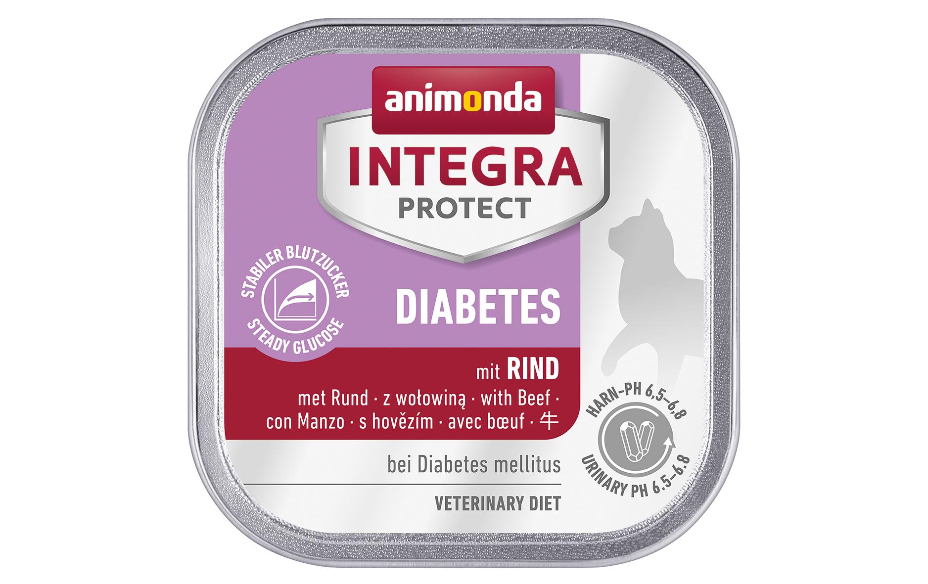 Animonda Integra Protect Nassfutter Diabetes Rind, 100 g