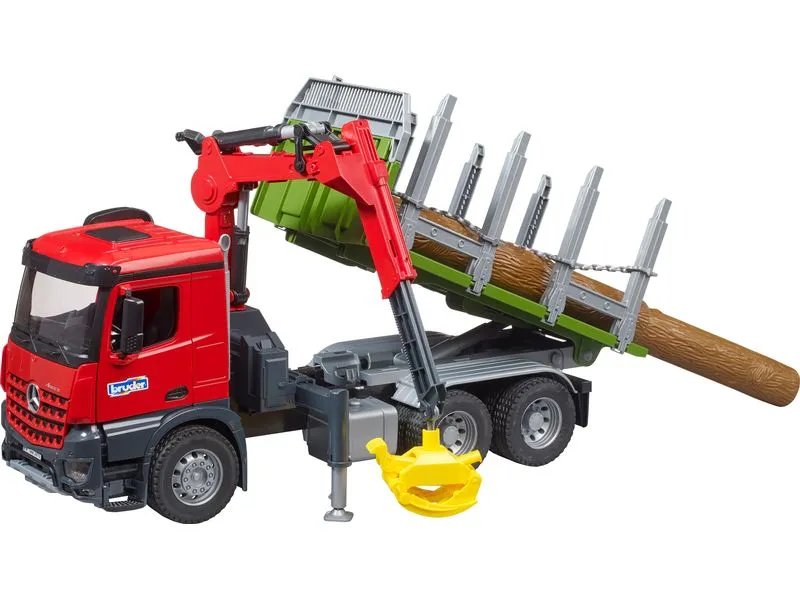 Bruder Spielwaren Arocs Holztransport-LKW
