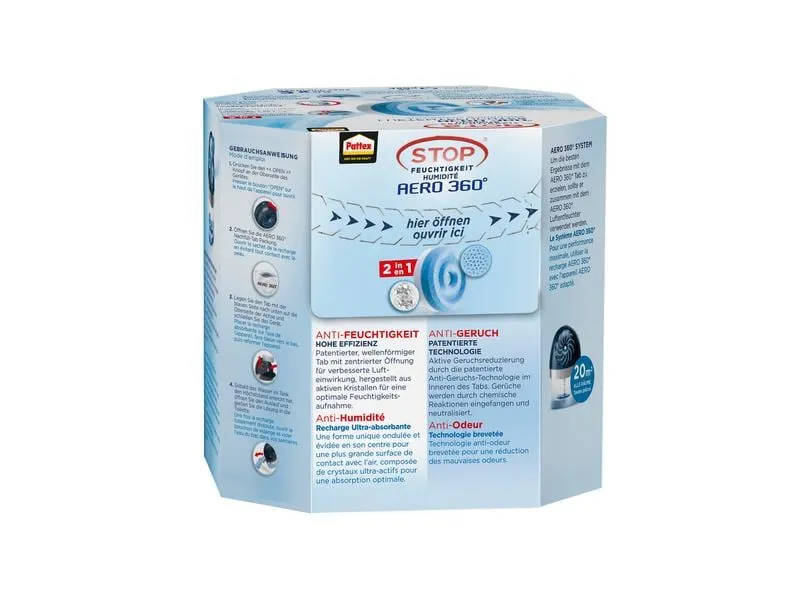 Pattex Nachfüll-Tabs Aero 360 Neutral 2 x 450 g Pattex Nachfüll-Tabs Aero 360 Neutral 2 x 450 g