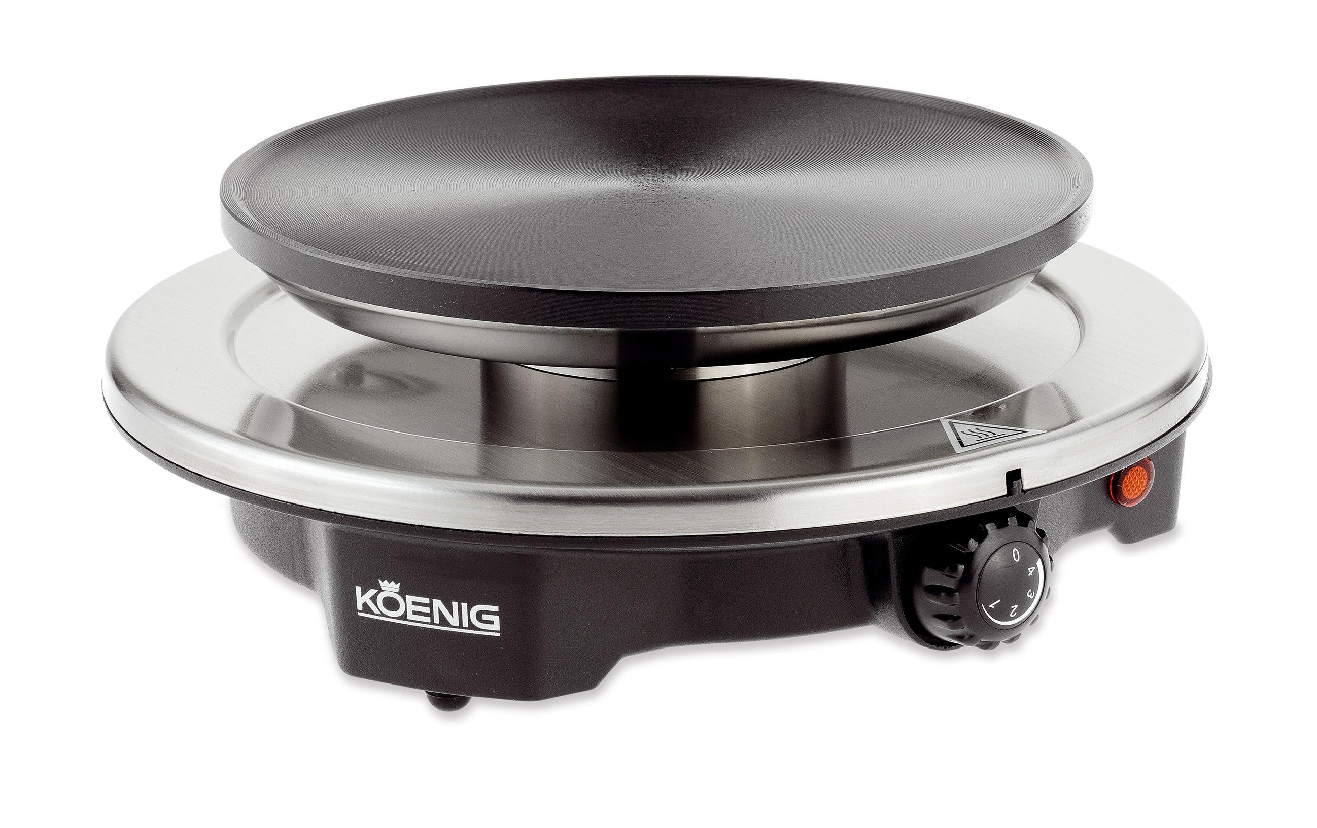 Koenig Fleischfondue-Set Bourguignonne/ Chinoise 8 Teile, Silber