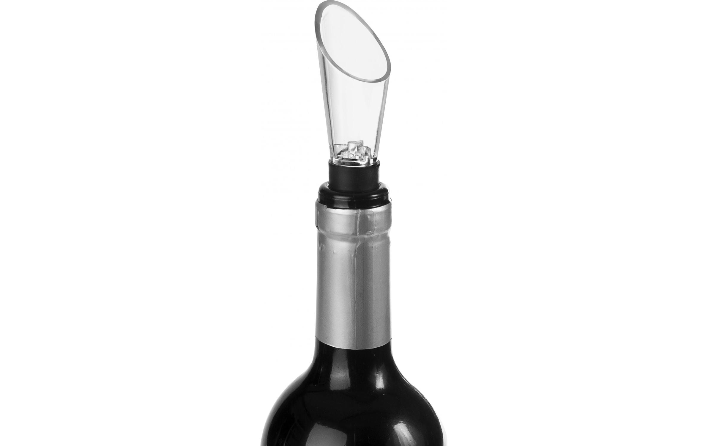 Ibili Weinausgiesser mit Filter 8.5 cm 1 Stück, Schwarz