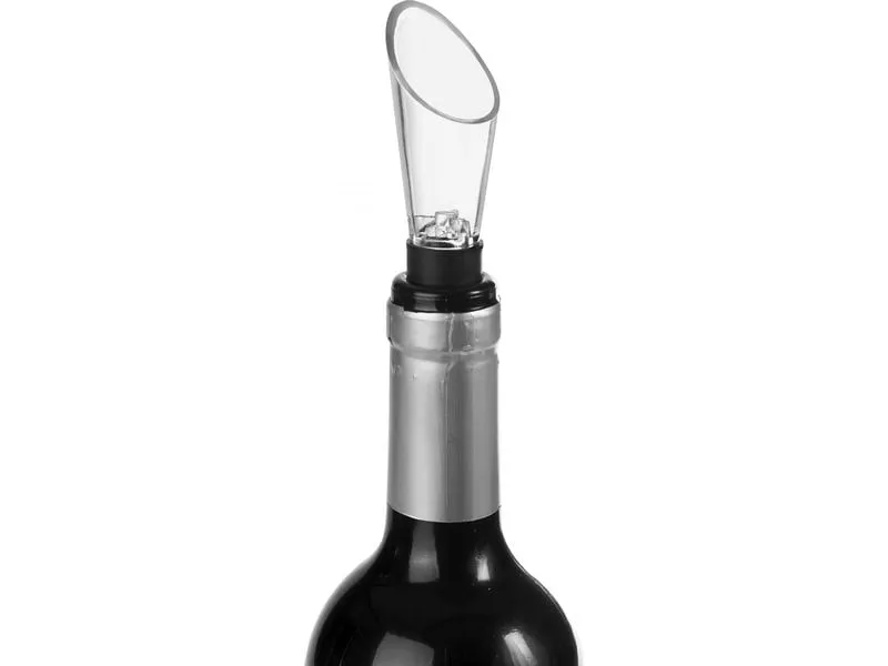 Ibili Weinausgiesser mit Filter 8.5 cm 1 Stück, Schwarz