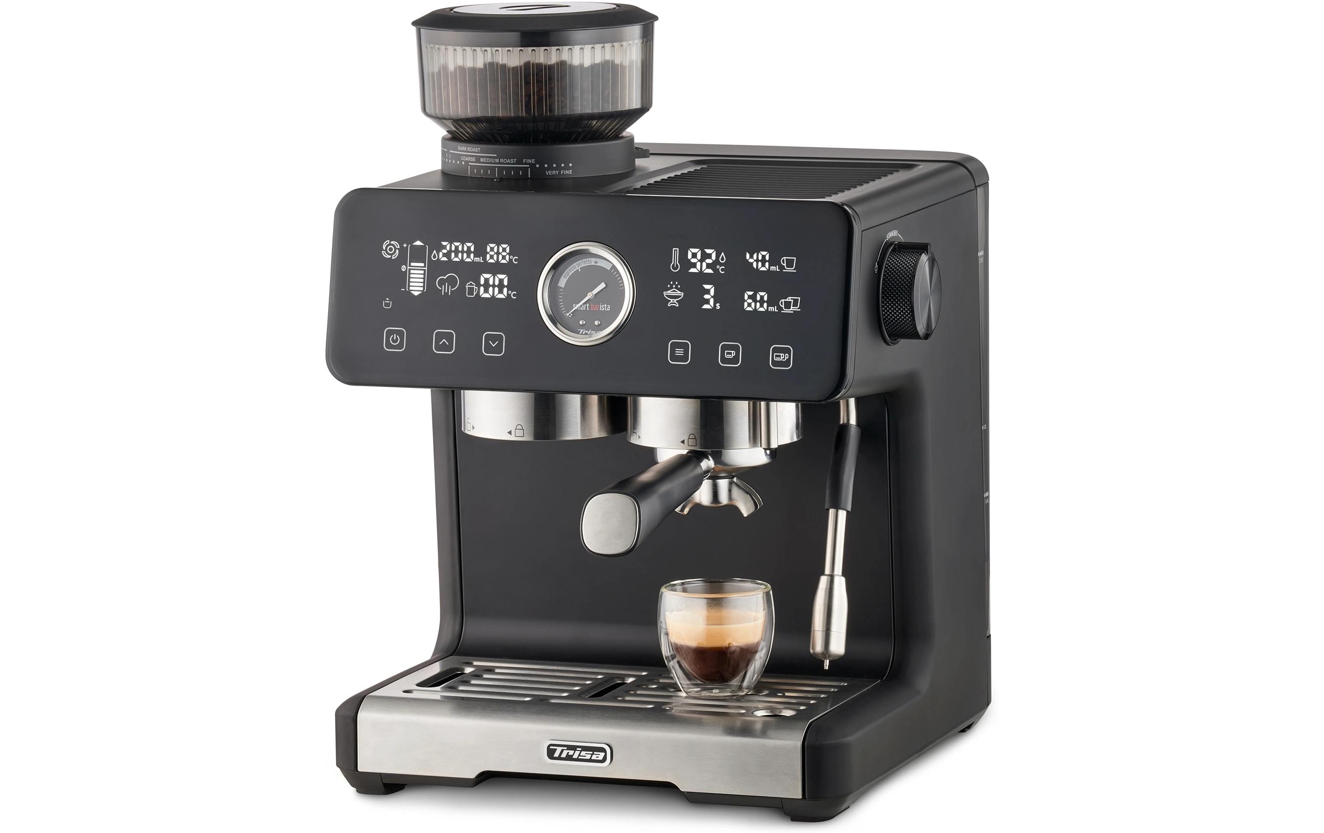 Trisa Siebträgermaschine Smart Barista Schwarz