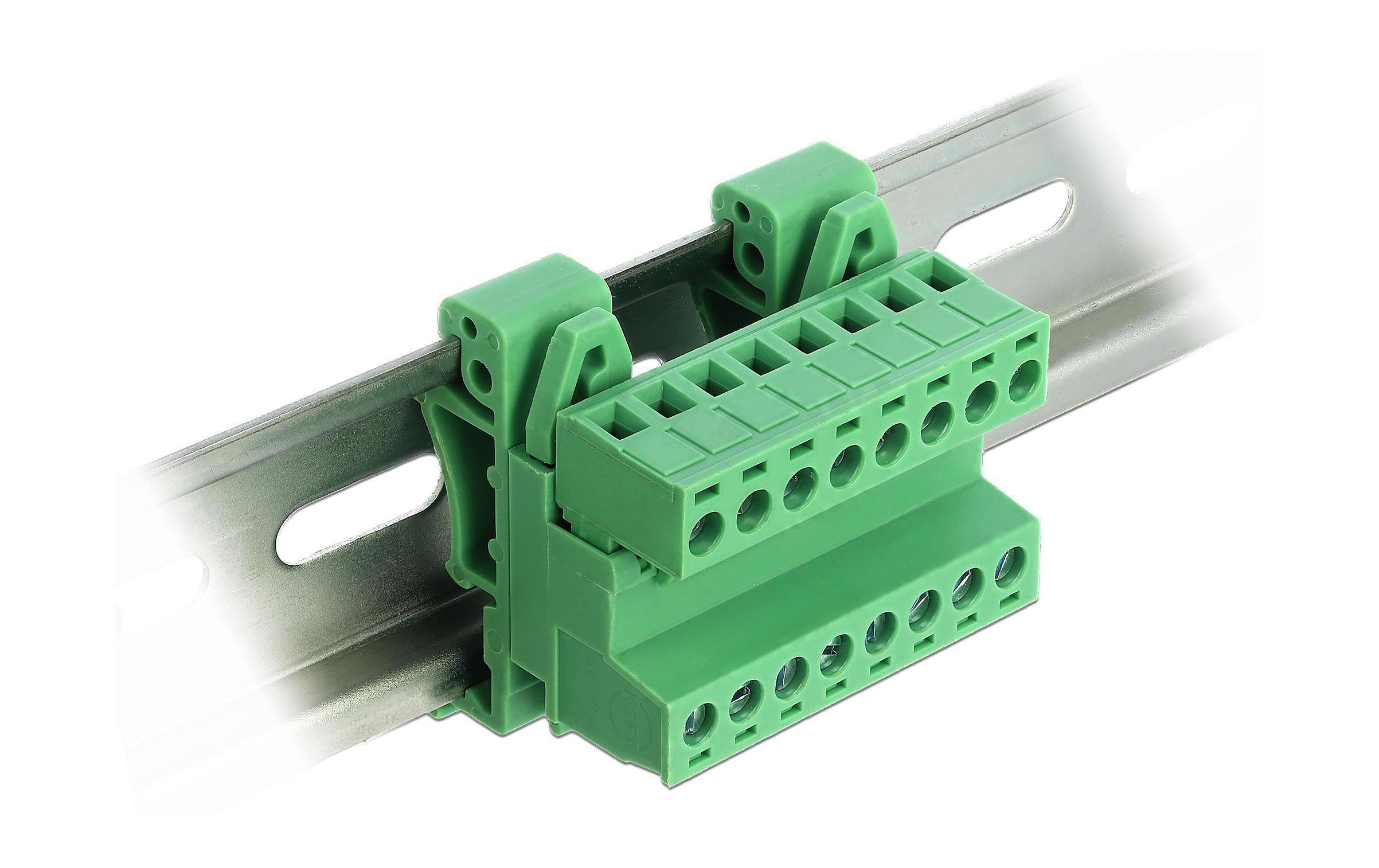 Delock Terminalblock 8 Pin, 5,08mm Rastermass gewinkelt Delock Terminalblock 8 Pin, 5,08mm Rastermass gewinkelt