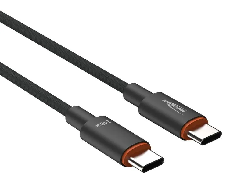 Ansmann USB-Ladekabel Typ-C auf USB Typ-C Kabel, 60 cm Ansmann USB-Ladekabel Typ-C auf USB Typ-C Kabel, 60 cm