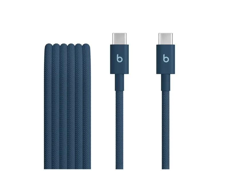 Apple Beats USB-C auf USB-C gewebtes Kabel, blau, 60W, 1.5 m
