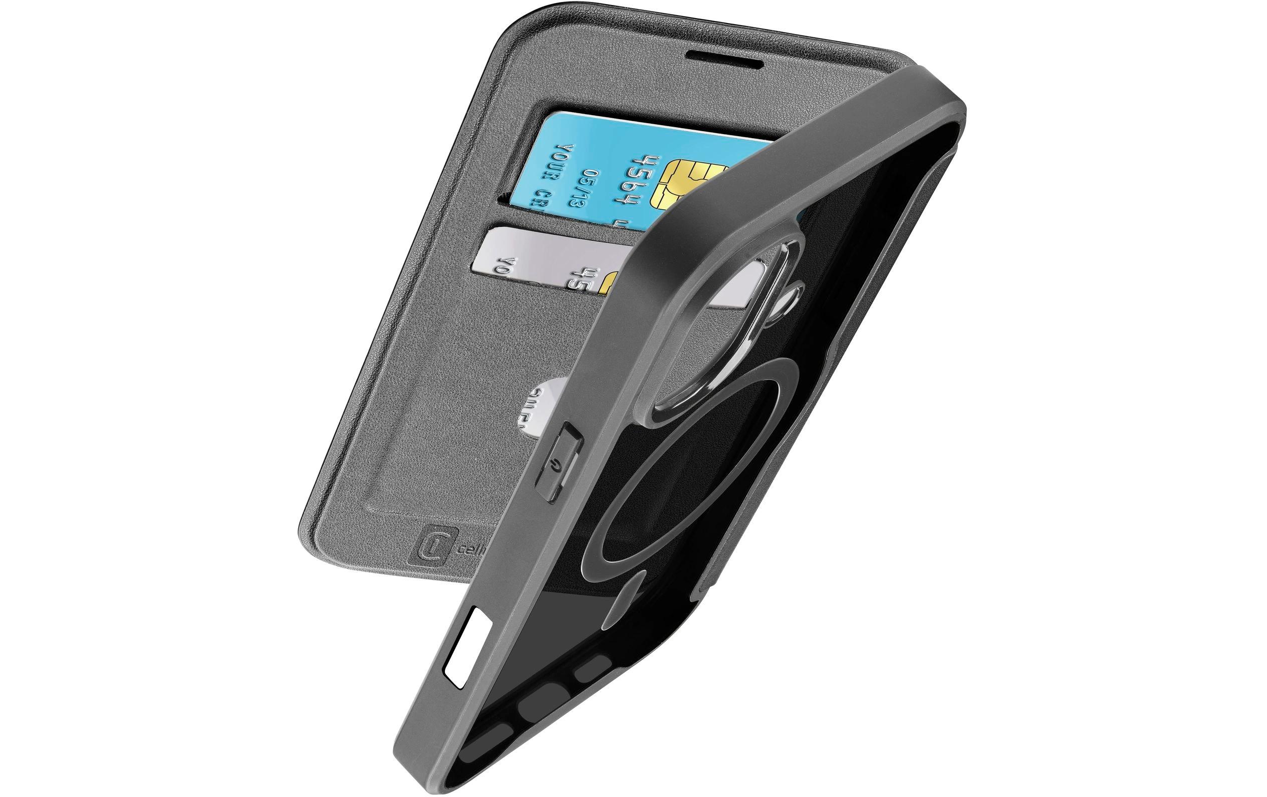 Cellular Line Book Cover Book Case iPhone 16 Black