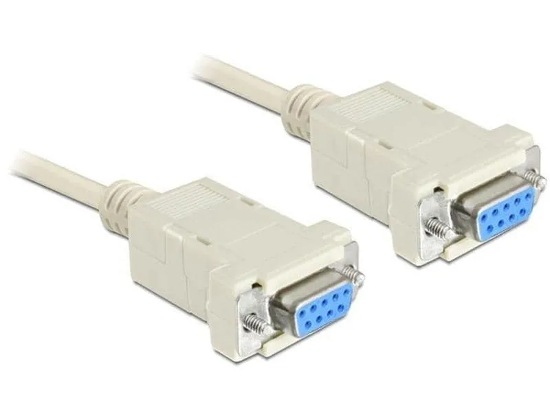 Delock Anschlusskabel RS-232 - RS-232 DB9 (f-f) Nullmodem 5 m