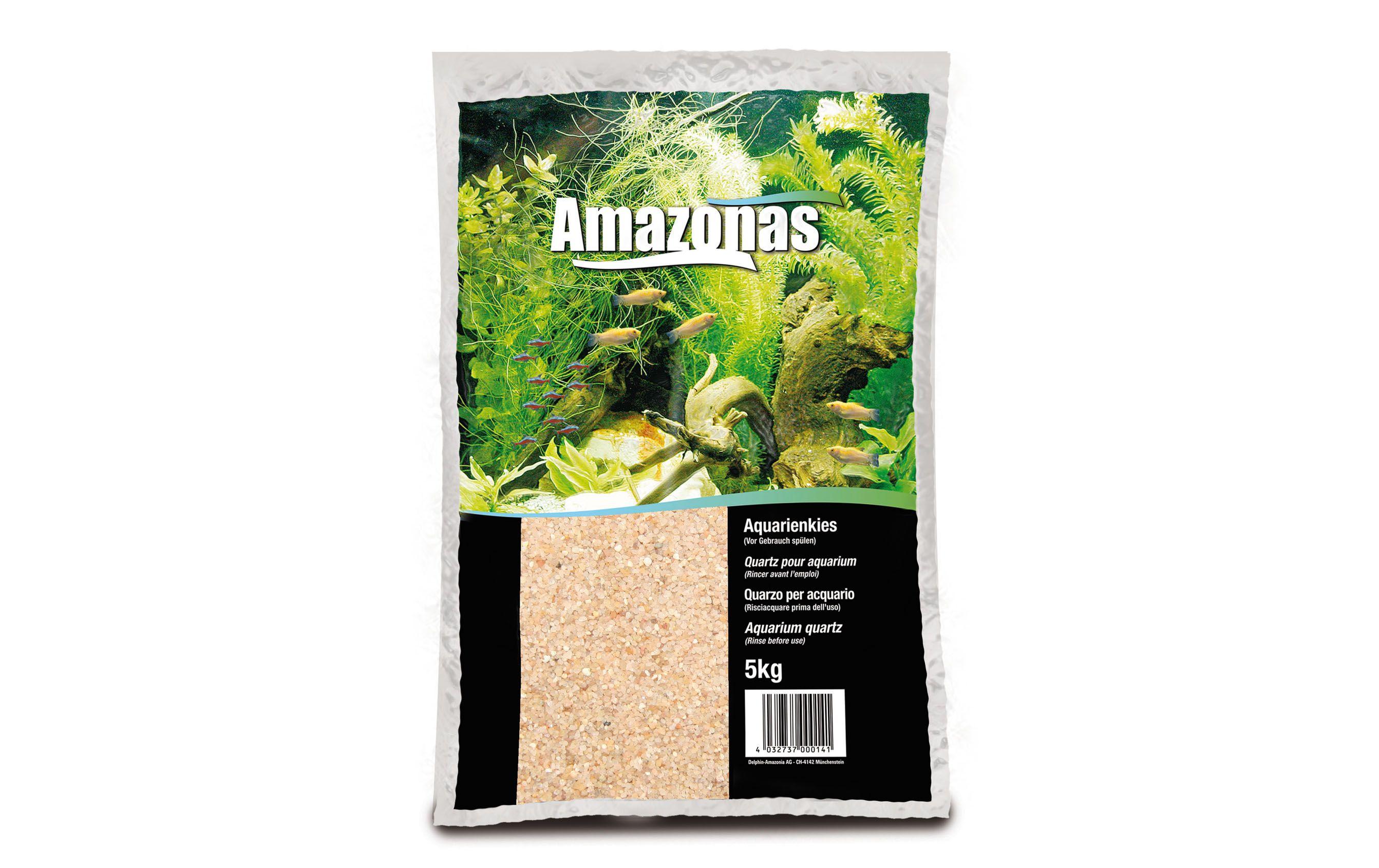 AMAZONAS Bodengrund Quarzsand 0-1 mm, 5 kg, Braun AMAZONAS Bodengrund Quarzsand 0-1 mm, 5 kg, Braun