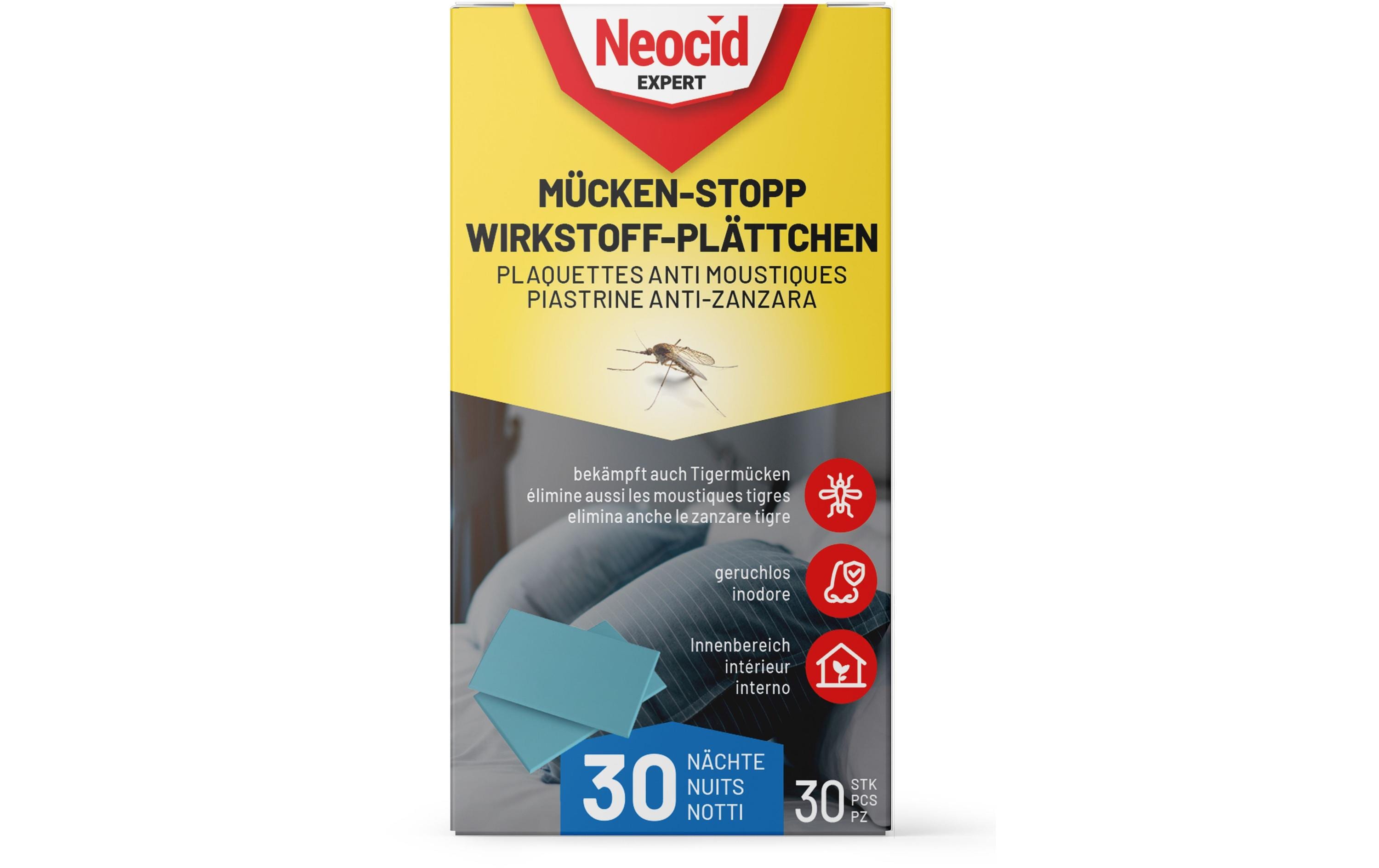 Neocid Expert Mückenstecker Mücken-Stopp Wirkstoff-Plättchen, 30 Stück