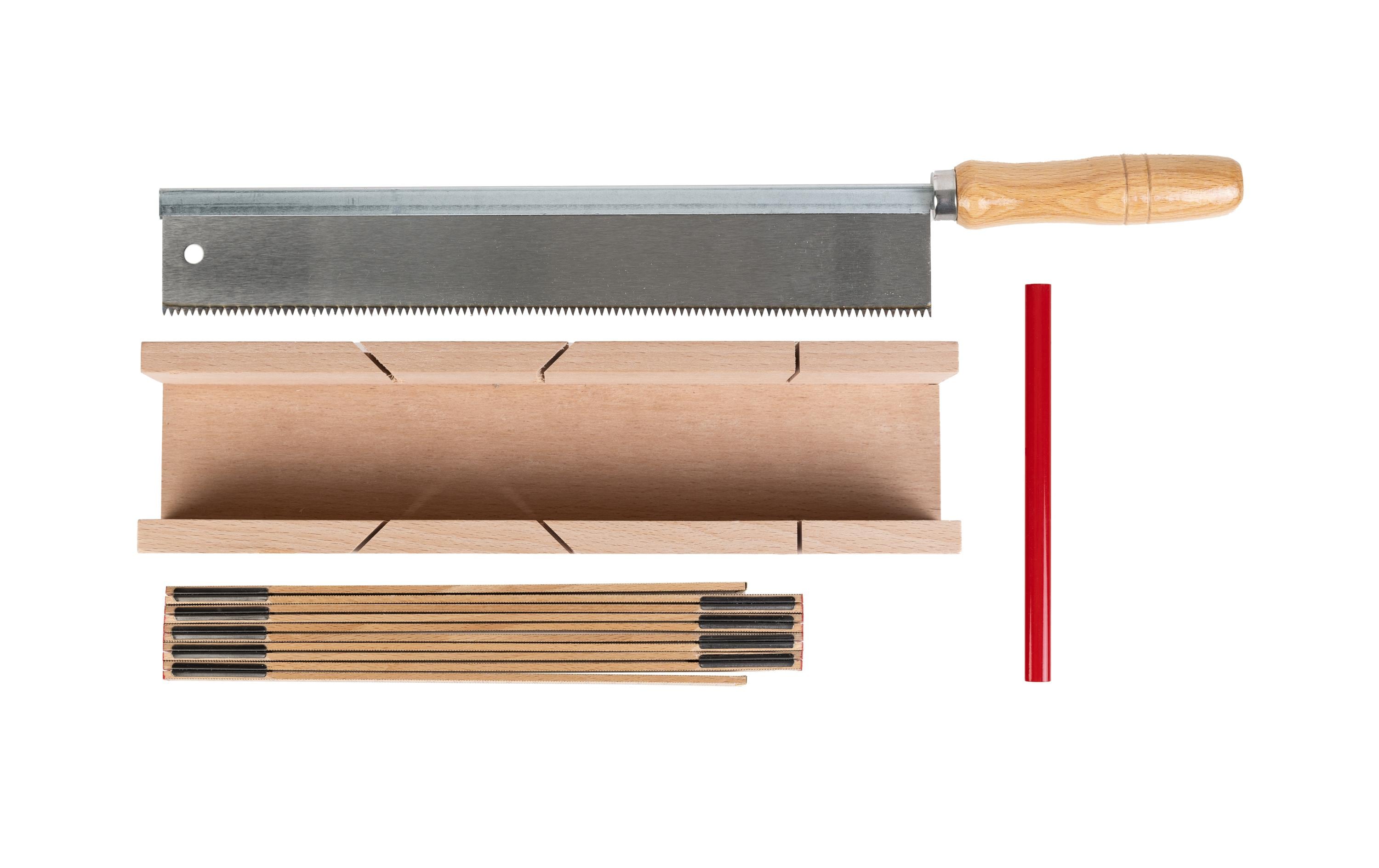 STRUCT Gehrungslade mit Handsäge, Set 4-teilig STRUCT Gehrungslade mit Handsäge, Set 4-teilig