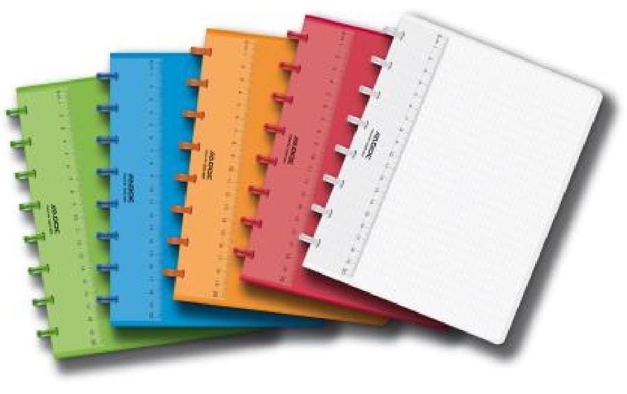 Adoc Notizheft Pap-Ex Colorline A4, kariert, Transparent Adoc Notizheft Pap-Ex Colorline A4, kariert, Transparent
