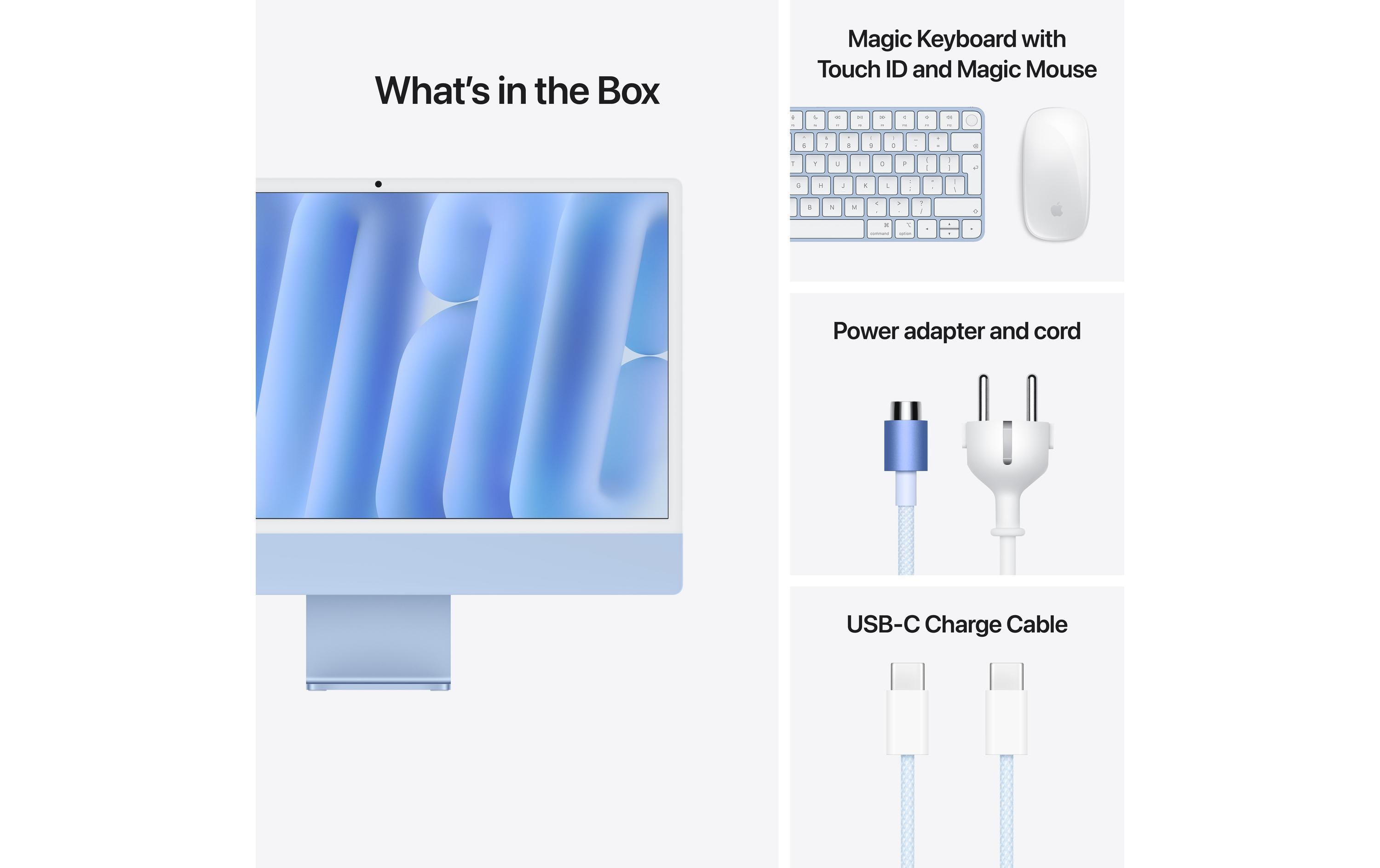 Apple iMac 24 M4 10C GPU / 256 GB / 16 GB Blau