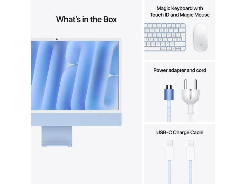 Apple iMac 24 M4 10C GPU / 256 GB / 16 GB Blau Apple iMac 24 M4 10C GPU / 256 GB / 16 GB Blau