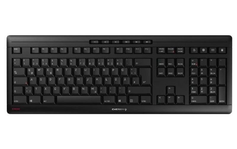 Cherry Funk-Tastatur Stream CH-Layout Schwarz Cherry Funk-Tastatur Stream CH-Layout Schwarz