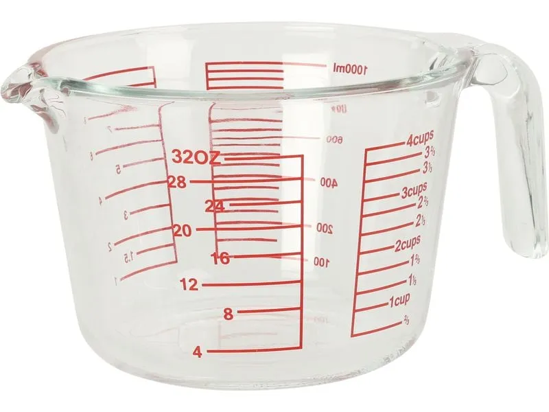 Nize Messbecher 1 Liter, Transparent