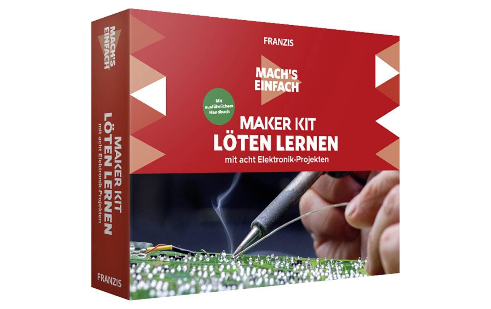Franzis Lernpaket Maker Kit Löten lernen Deutsch Franzis Lernpaket Maker Kit Löten lernen Deutsch