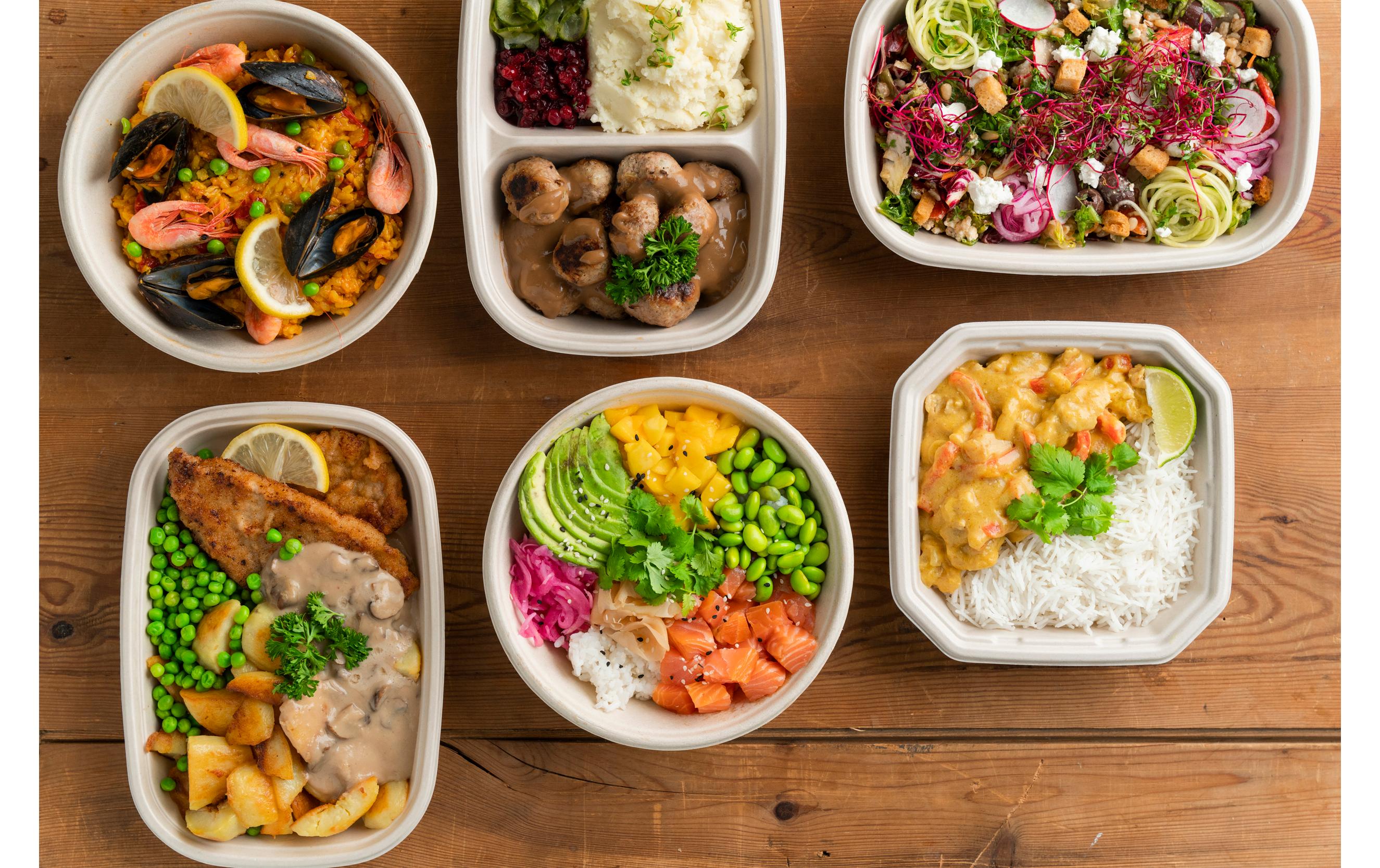 BioPak Einweg-Schale 600 ml Braun ungeteilt, 40 Stück