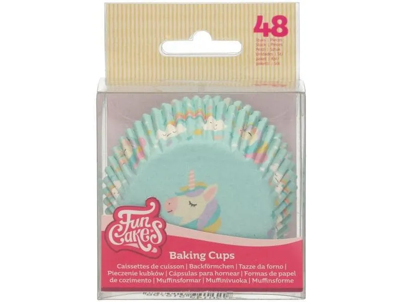 Funcakes Muffin Backform Einhorn 48 Stück