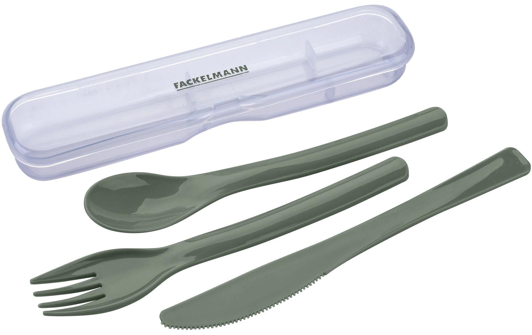 Fackelmann Besteck-Set to go Be The Move 4-teilig, Grün