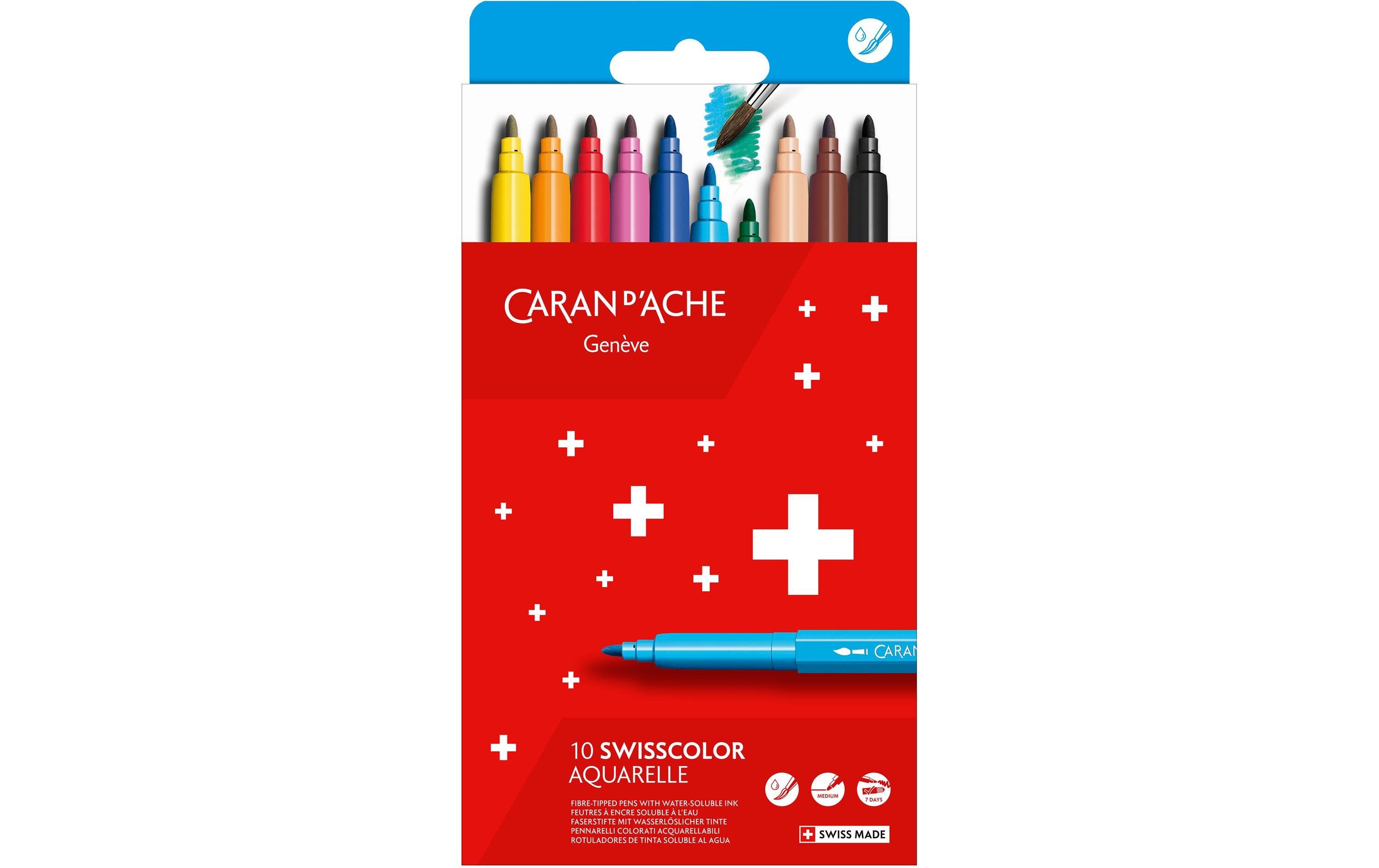 Caran d'Ache Fasermaler Swisscolor Standard Mehrfarbig