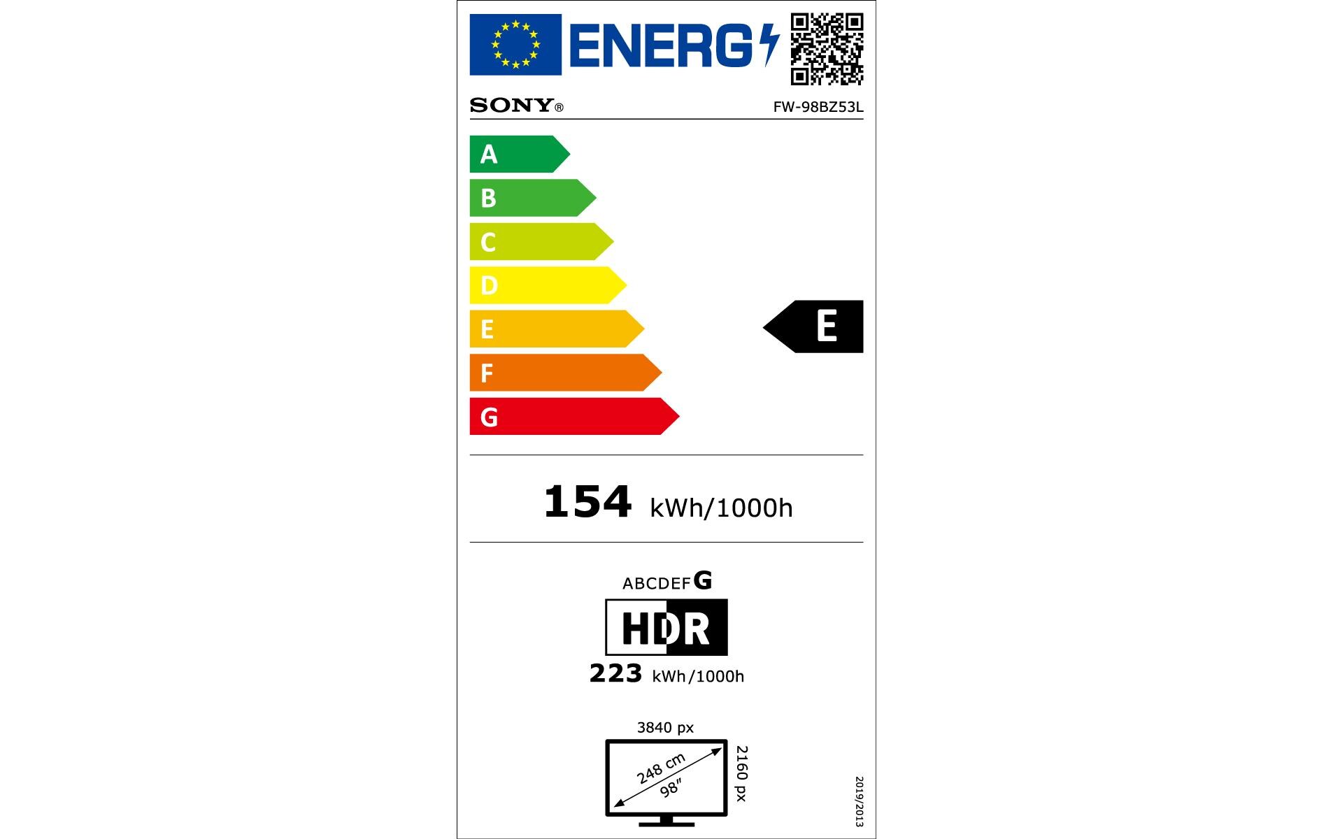 Sony Public Display FW-98BZ53L 98 Sony Public Display FW-98BZ53L 98