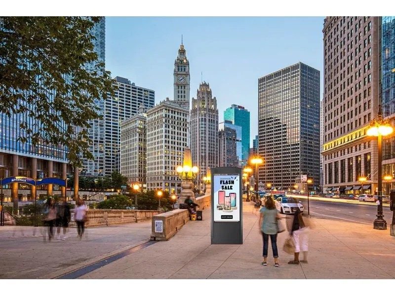Peerless-AV Kioskrahmen Smart City Ink. 55-Zoll Xtreme Outdoor Display Peerless-AV Kioskrahmen Smart City Ink. 55-Zoll Xtreme Outdoor Display