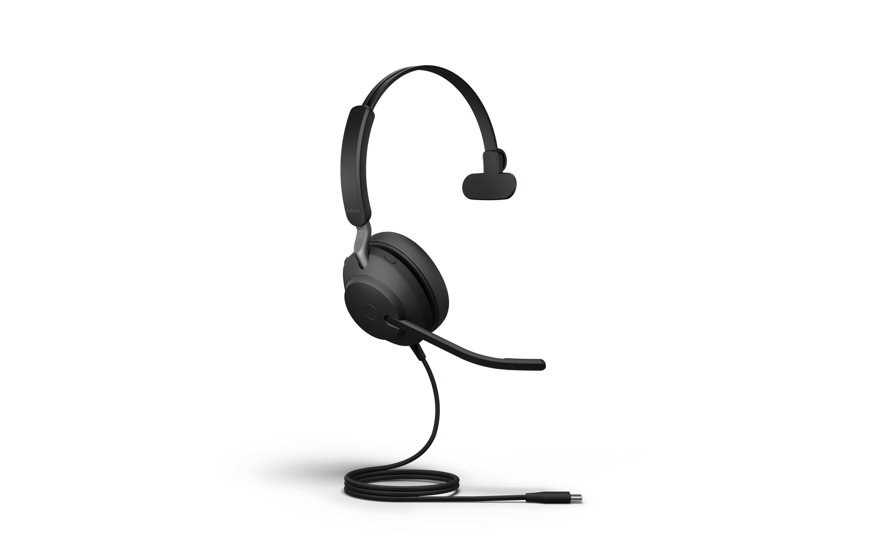 Jabra Headset Evolve2 40 SE Mono UC Schwarz, USB-C Jabra Headset Evolve2 40 SE Mono UC Schwarz, USB-C