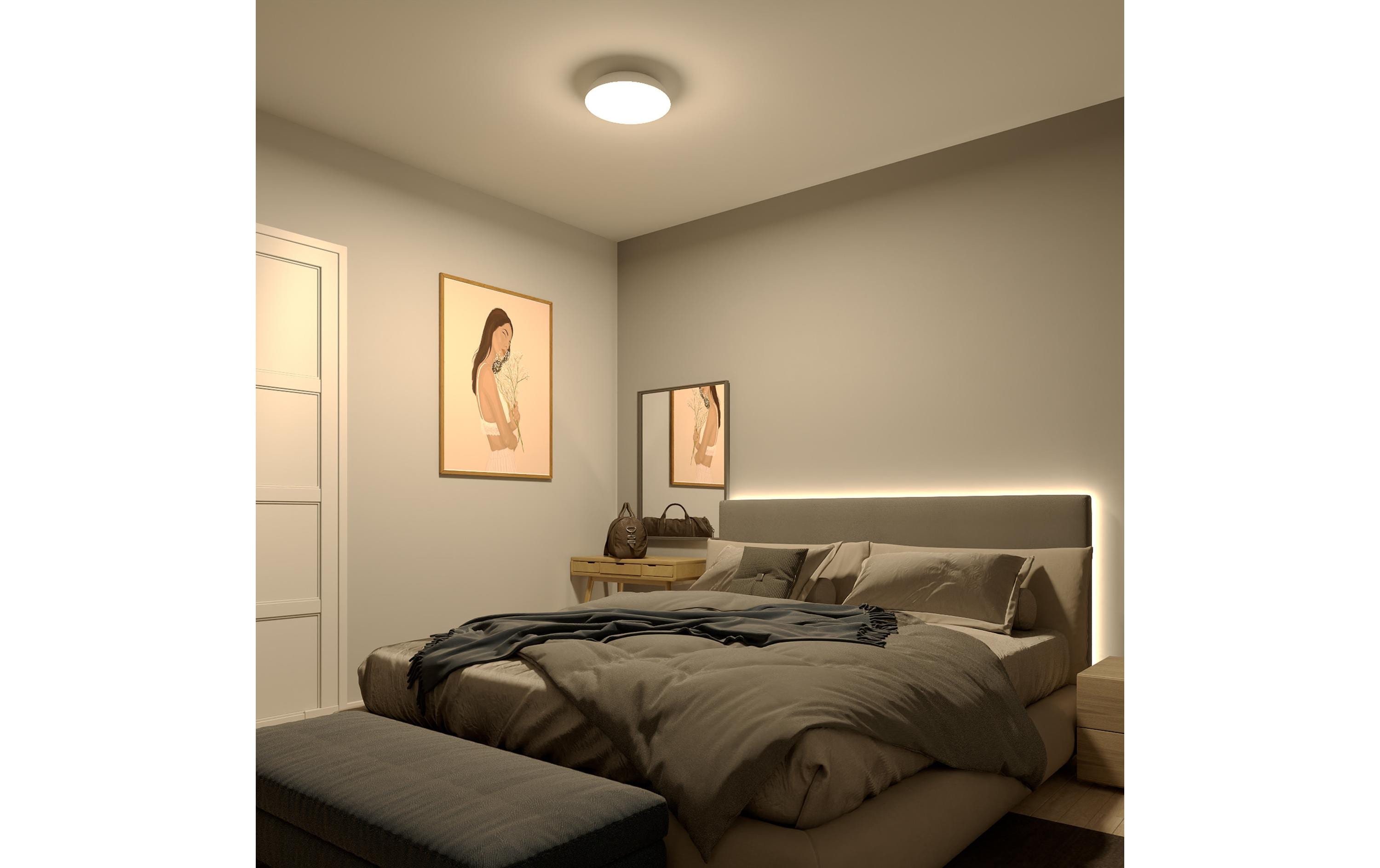 Philips Deckenleuchte Fleta Ultra-Efficient 2700K, 1850 Lm, Weiss