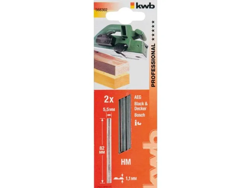 kwb Hobelmesser HM 82 mm, 2 Stück kwb Hobelmesser HM 82 mm, 2 Stück