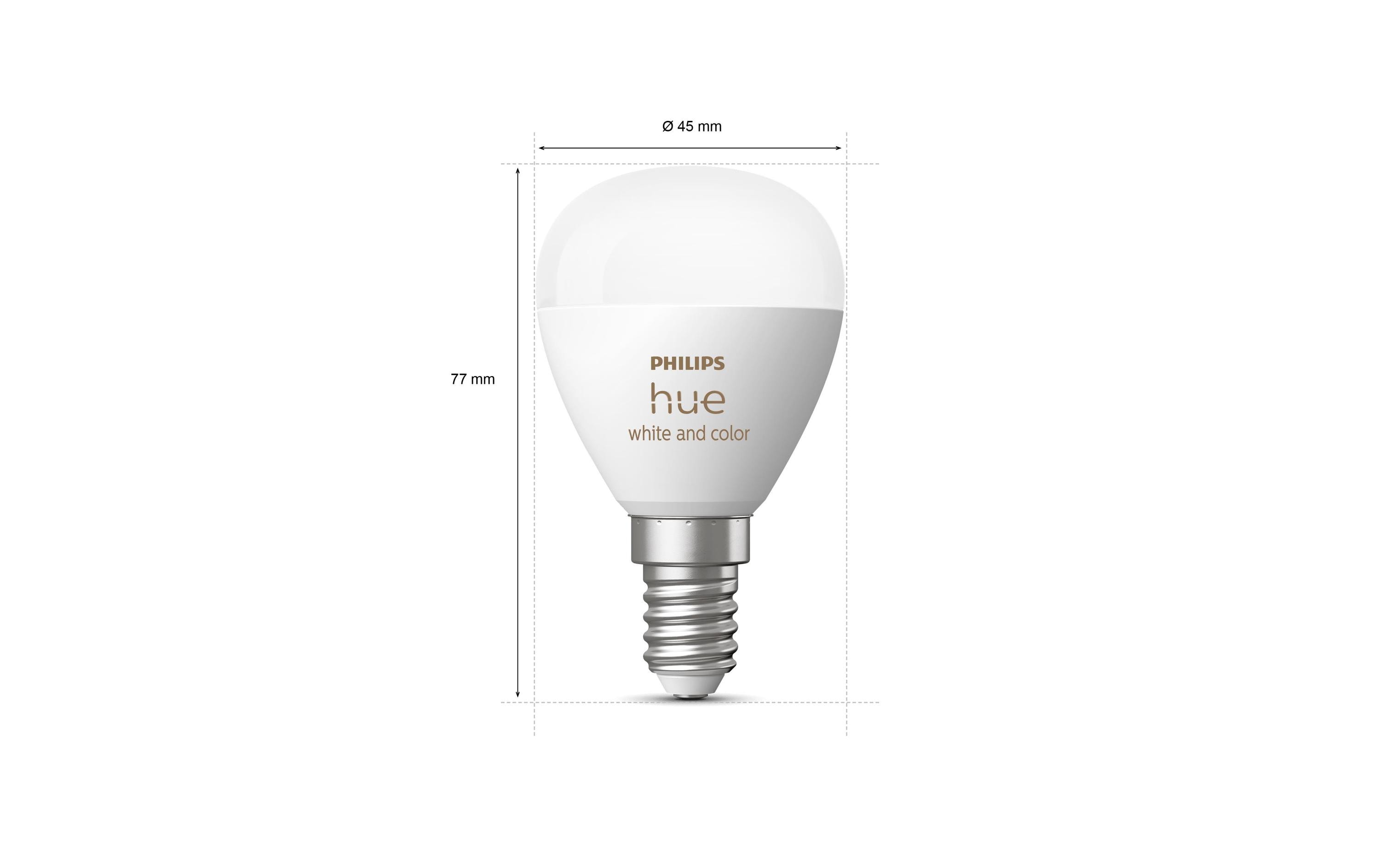 Philips Hue White & Color Ambiance E14 Luster Tropfen 2er Set 2 x 470 lm Philips Hue White & Color Ambiance E14 Luster Tropfen 2er Set 2 x 470 lm