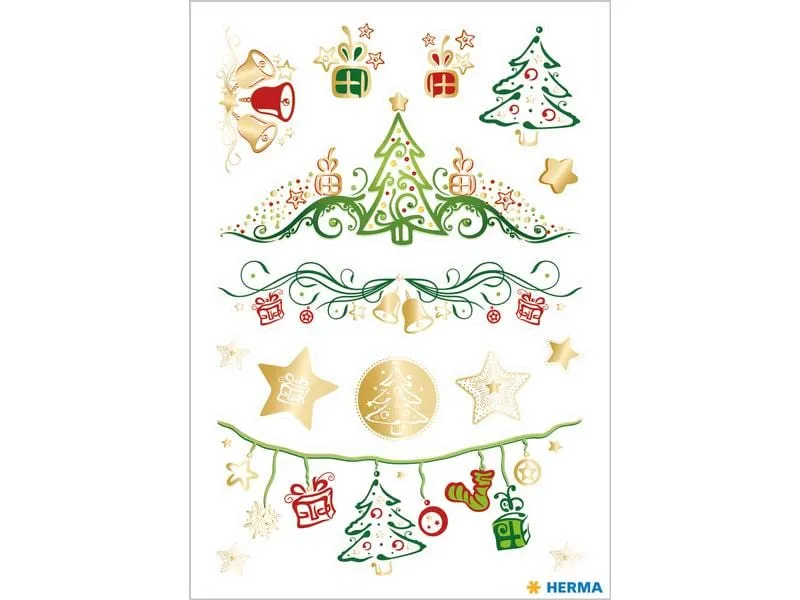 Herma Stickers Weihnachtssticker Weihnachtsträume 1 Blatt à 15 Sticker Herma Stickers Weihnachtssticker Weihnachtsträume 1 Blatt à 15 Sticker