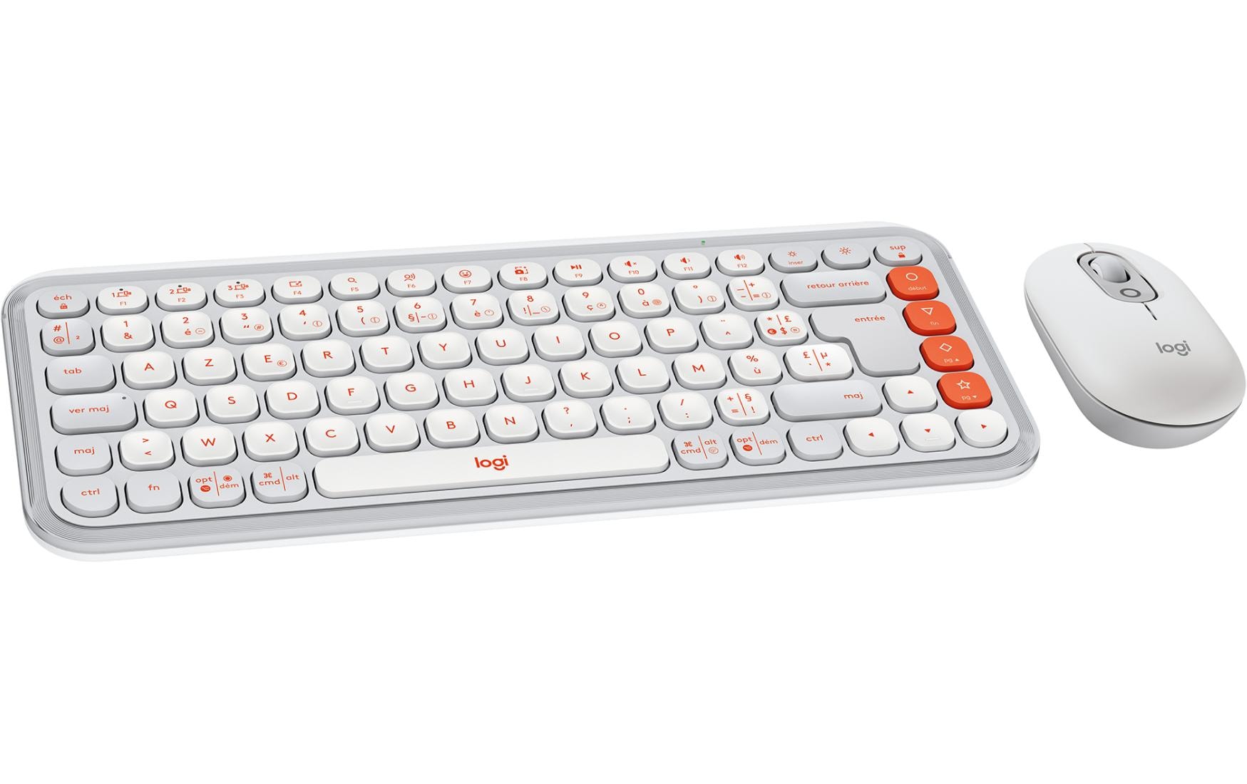Logitech Tastatur-Maus-Set POP Icon Combo Off-white Logitech Tastatur-Maus-Set POP Icon Combo Off-white