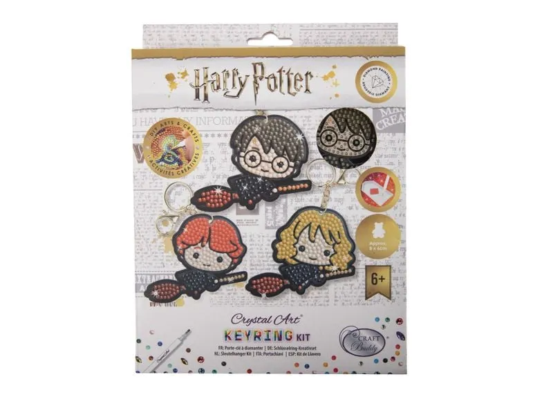 CRAFT Buddy Schlüsselanhänger Crystal Art – Fliegende Freunde 3 Stück
