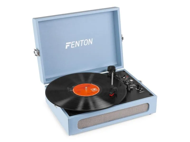 Fenton Plattenspieler mit Bluetooth RP118E Blau Fenton Plattenspieler mit Bluetooth RP118E Blau